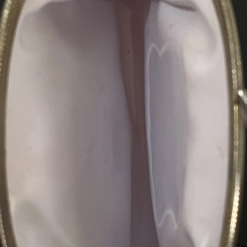 RARE Fairy Coin Purse White Kiss-Lock Clasp Vinyl Angel Girls Kids Child's T VTG